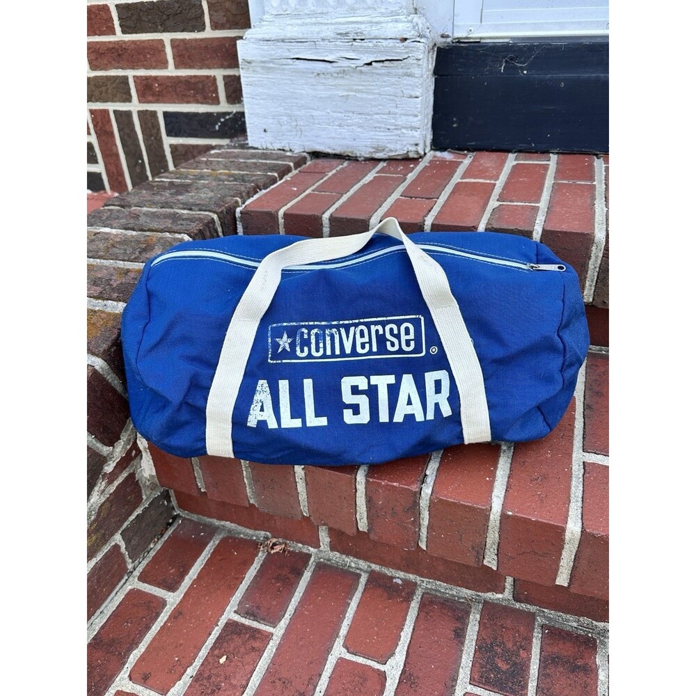 Vintage Converse ALL STAR Gym Duffle Bag Blue